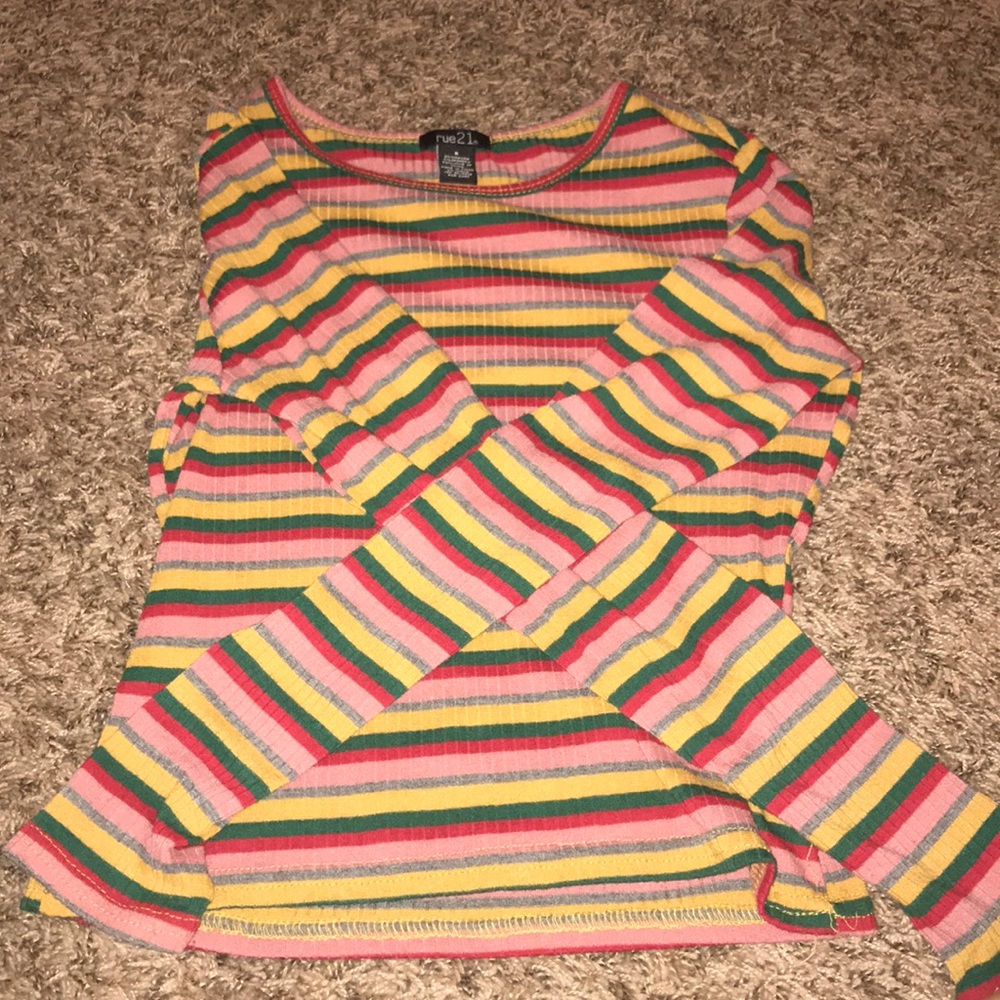 striped long sleeve shirt